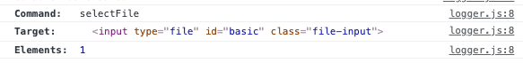 selectFile 的 console.log
